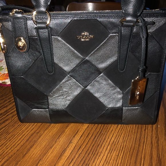 Coach Crosby Carryall Patchwork Leather Satchel - Picture 2 of 8